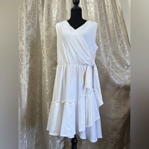 Lane Bryant White Backless Dress/B073